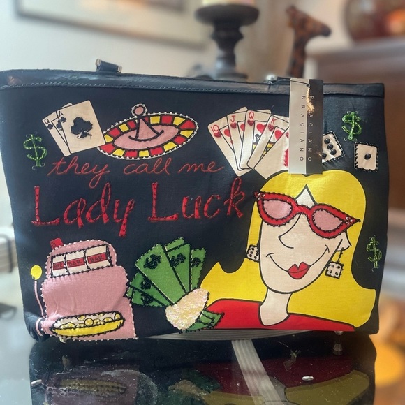 Vintage BRACIANO leather with sequins authentic quiet luxury, limited addition​​ - Picture 11 of 12